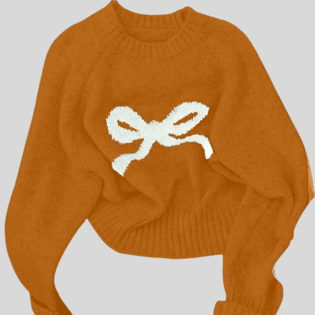 GRACIE™ - Elegant Bow Knit Sweater for Fall & Winter Fashion