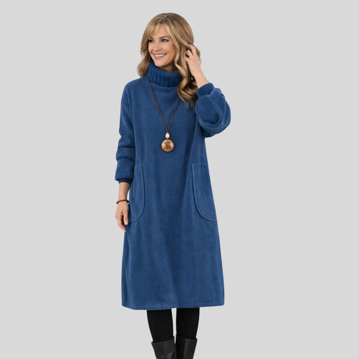 Jennie | Turtleneck Midi Dress