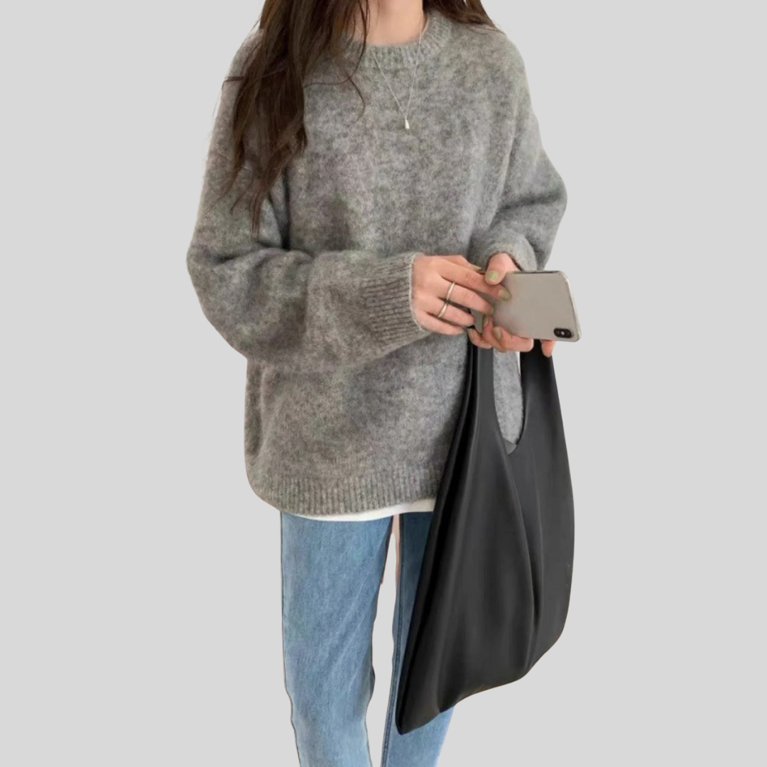MIRIELLE™ - Comfy Long Sleeve Round Neck Sweater