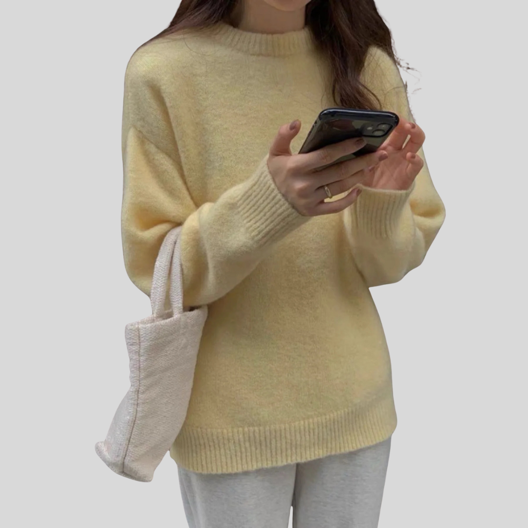 MIRIELLE™ - Comfy Long Sleeve Round Neck Sweater