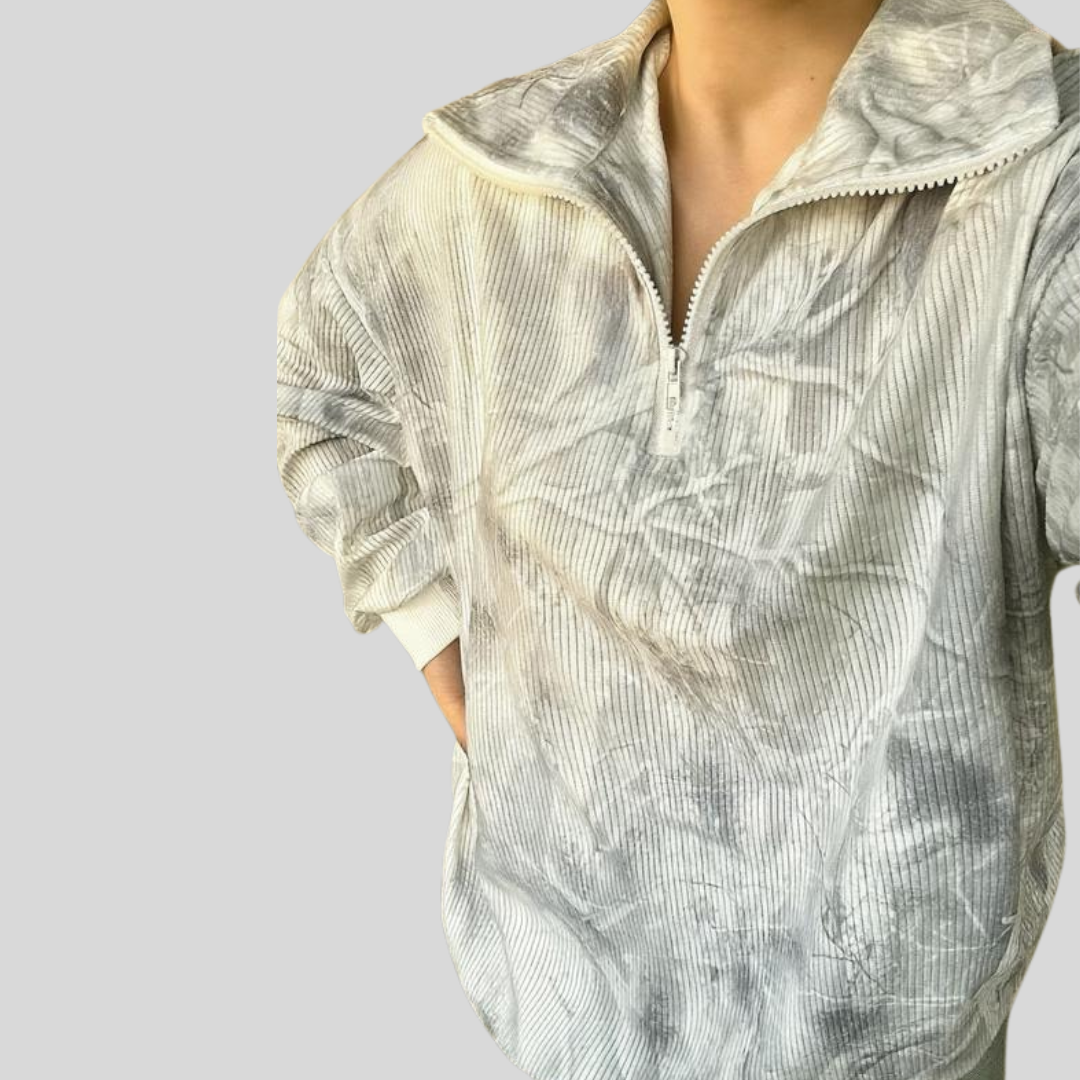 INGRID™ - Women’s Casual Zip-Up Front Leopard Print Sweatshirt Long Sleeve