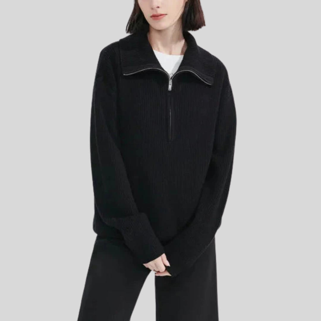 ELODIE™ - Comfy Half-Zip Sweater