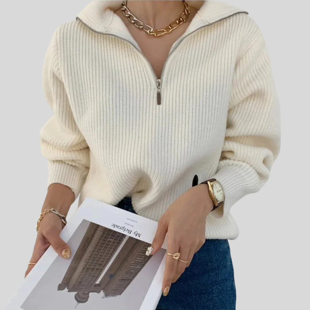 ELODIE™ - Comfy Half-Zip Sweater