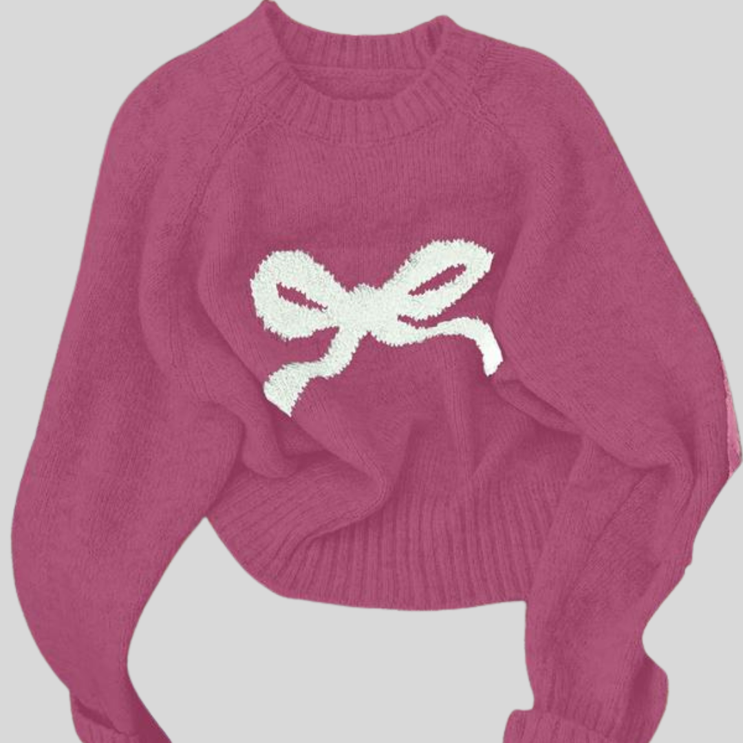 GRACIE™ - Elegant Bow Knit Sweater for Fall & Winter Fashion
