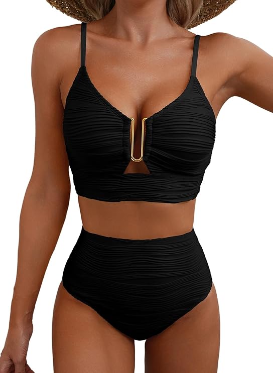 Adeline | Elegant High-Waisted Bikini Set