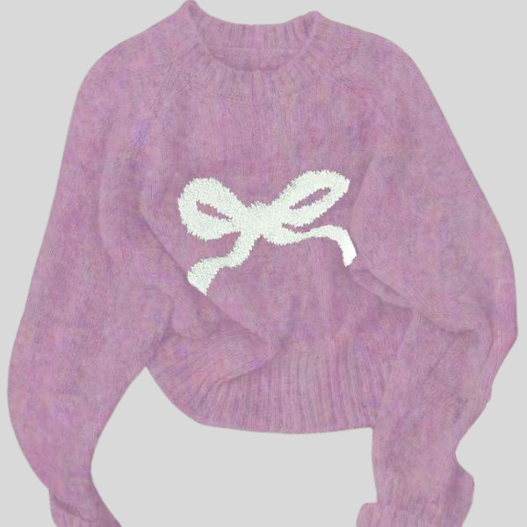 GRACIE™ - Elegant Bow Knit Sweater for Fall & Winter Fashion