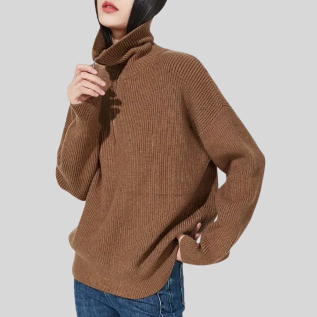 ELODIE™ - Comfy Half-Zip Sweater