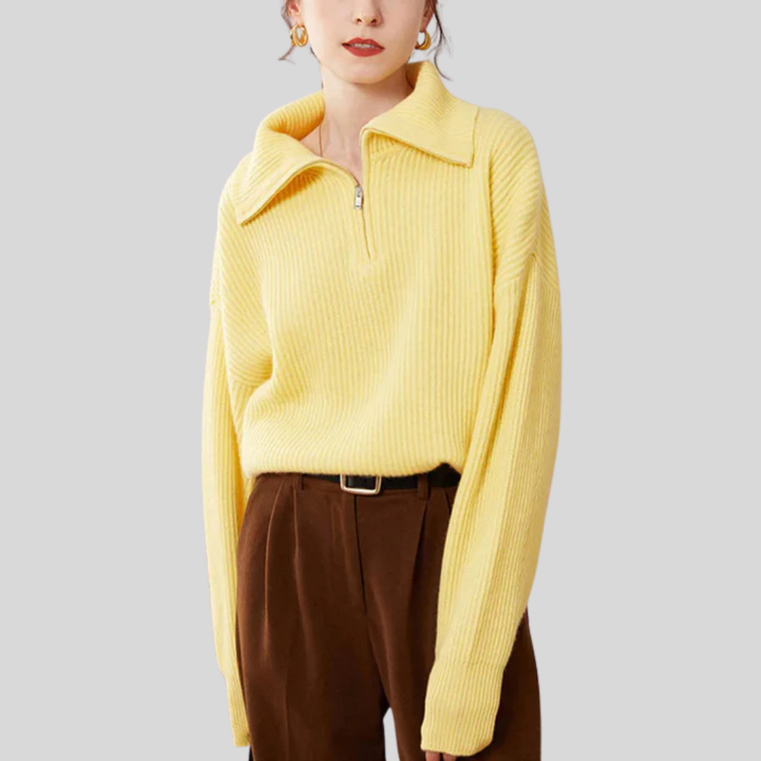 ELODIE™ - Comfy Half-Zip Sweater