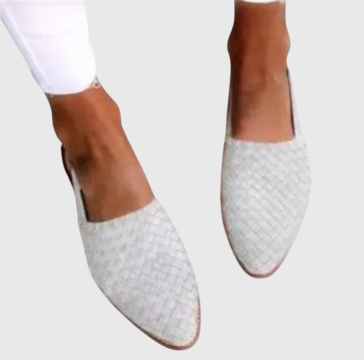 Mariya | Stylish Woven Slip-On Flats