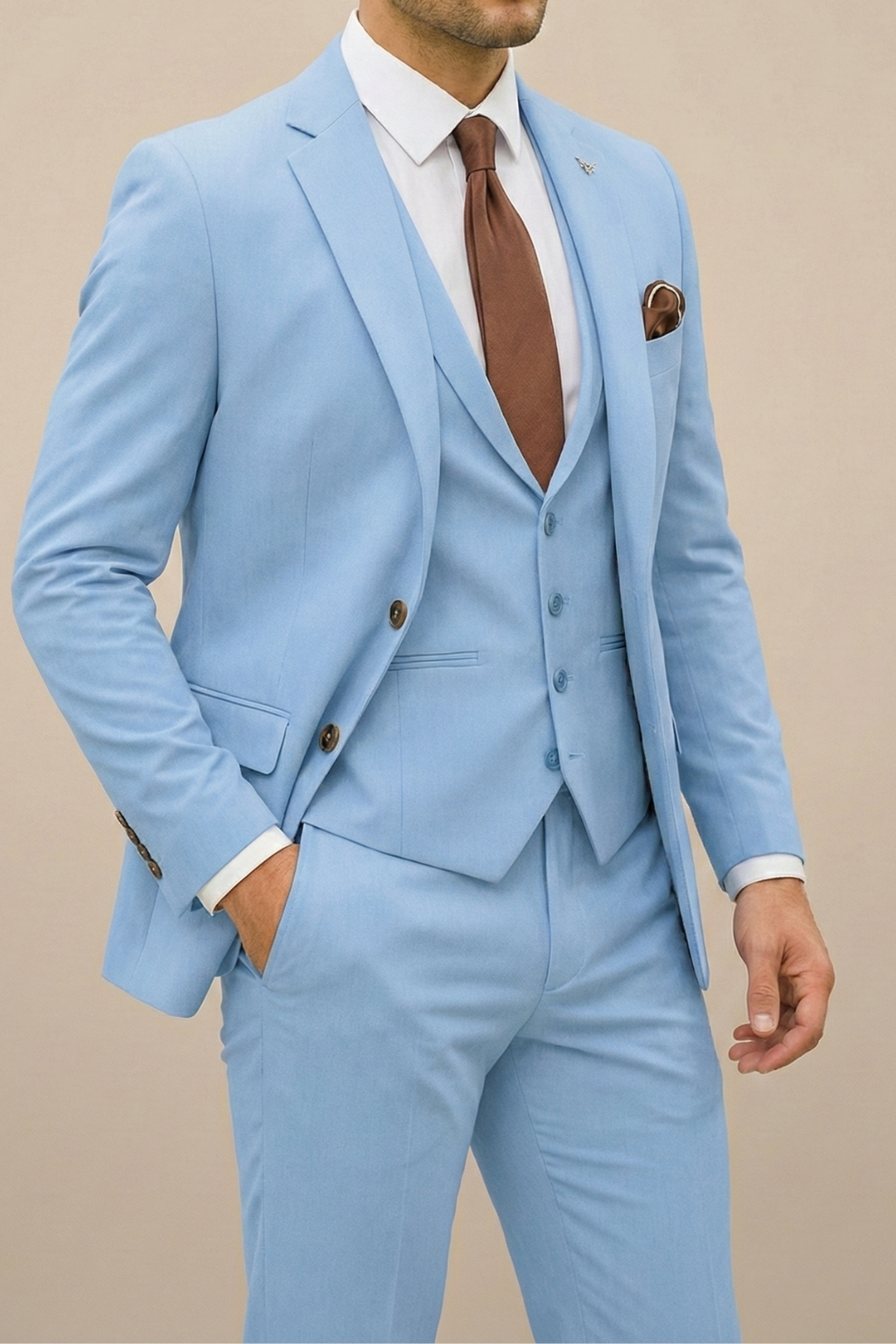 Cameron | Men's Suit Modern Three Piece Set for Weddings