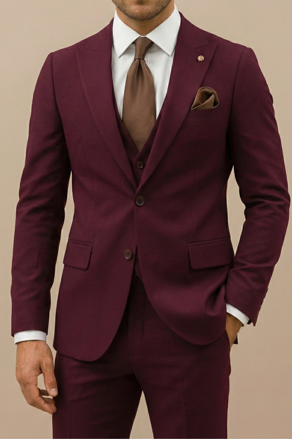 Cameron | Men's Suit Modern Three Piece Set for Weddings