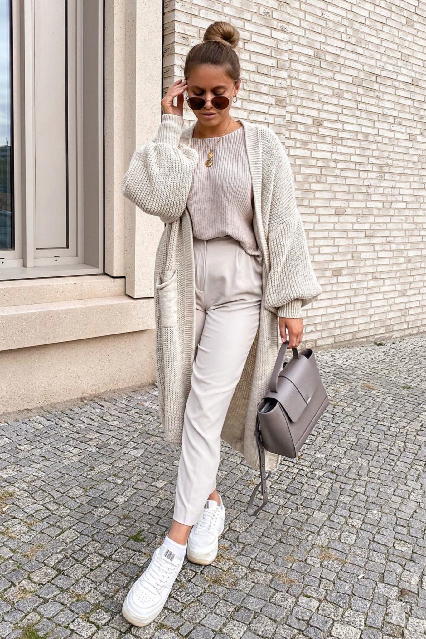 LONG KNITTED CARDIGAN | OPEN FRONT