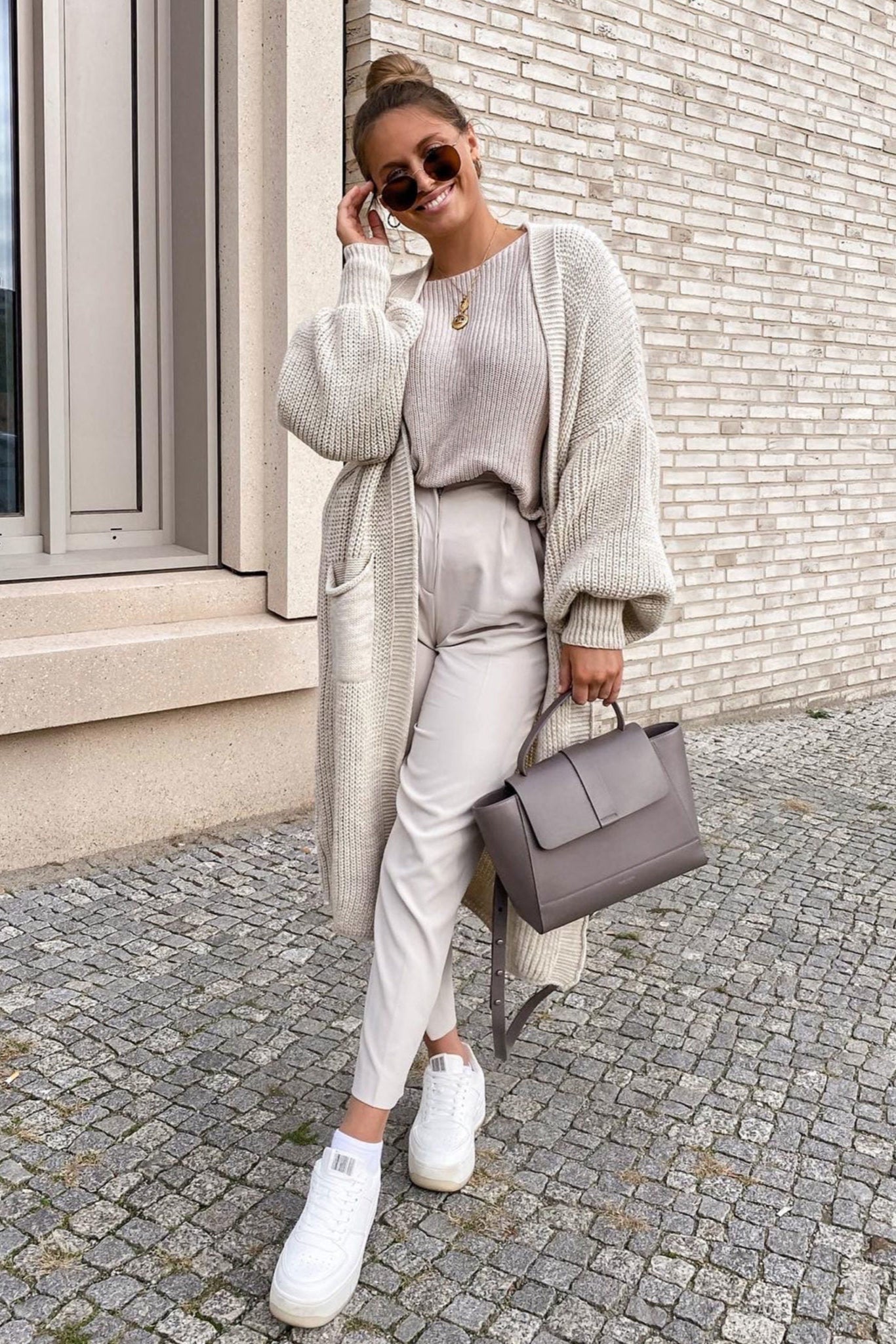 LONG KNITTED CARDIGAN | OPEN FRONT