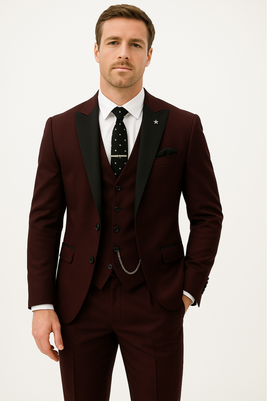 Noah | Men's Wedding Suit Three Piece Set