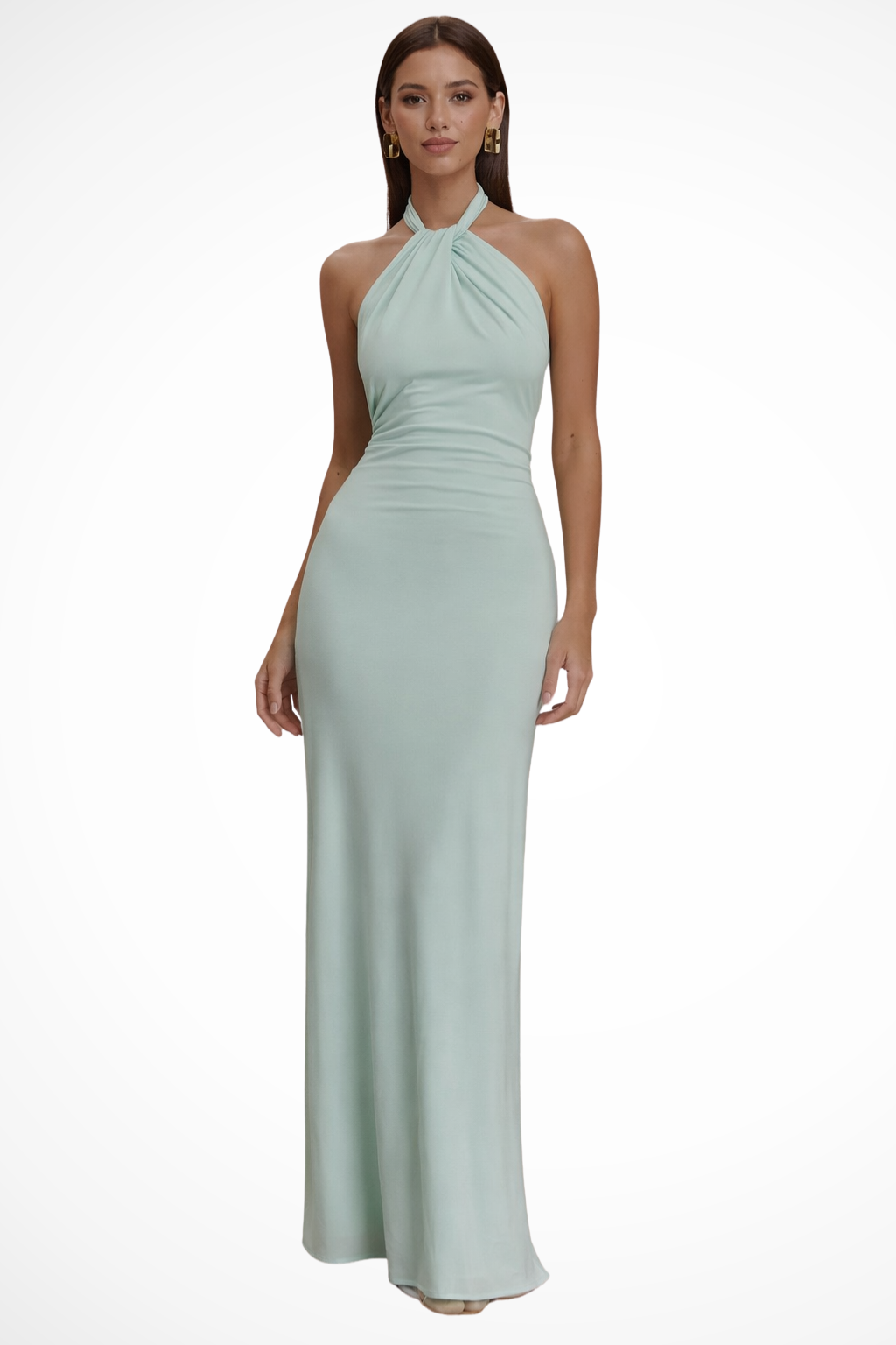 Catherine | Women's Bodycon Halter Neck Maxi Dress