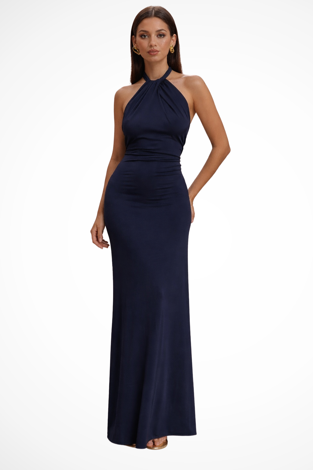 Catherine | Women's Bodycon Halter Neck Maxi Dress