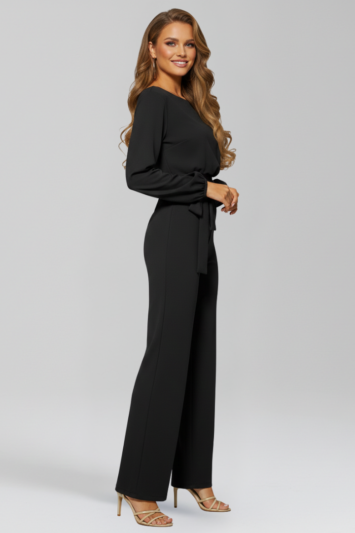 Clara | Women's Classic Tie-Waist Jumpsuit