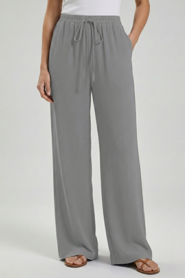 Winnie | Women's Palazzo Trousers with Drawstring Waist