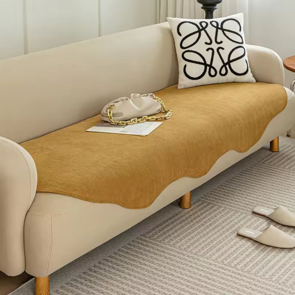 All-Season Plain Contour Fit Couch Cover