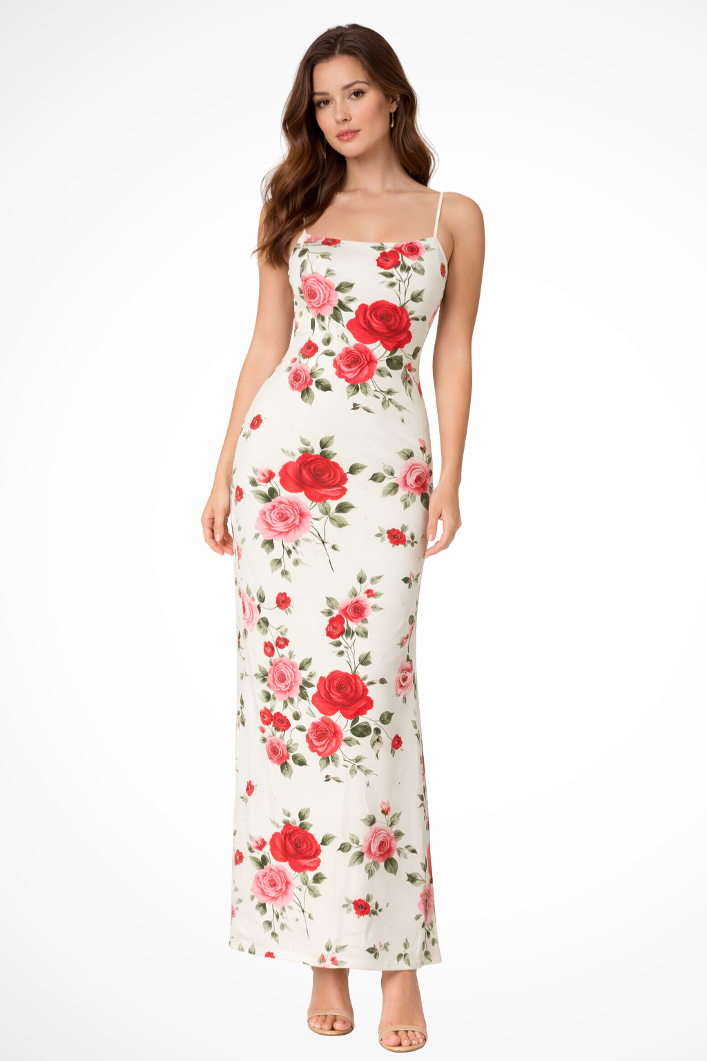 Nala | Women's Floral Spaghetti Strap Maxi Dress