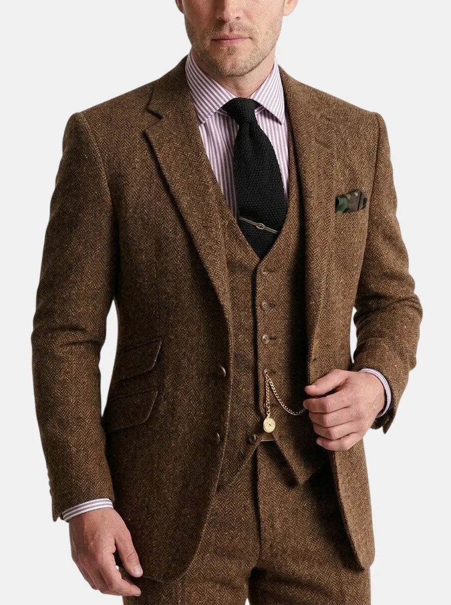 Freddie | Men's Slim Fit Vintage 3-Piece Suit