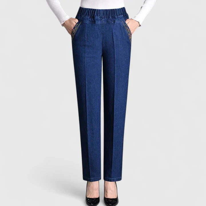 Fiona | Women's Plush-Lined Straight Leg Pants