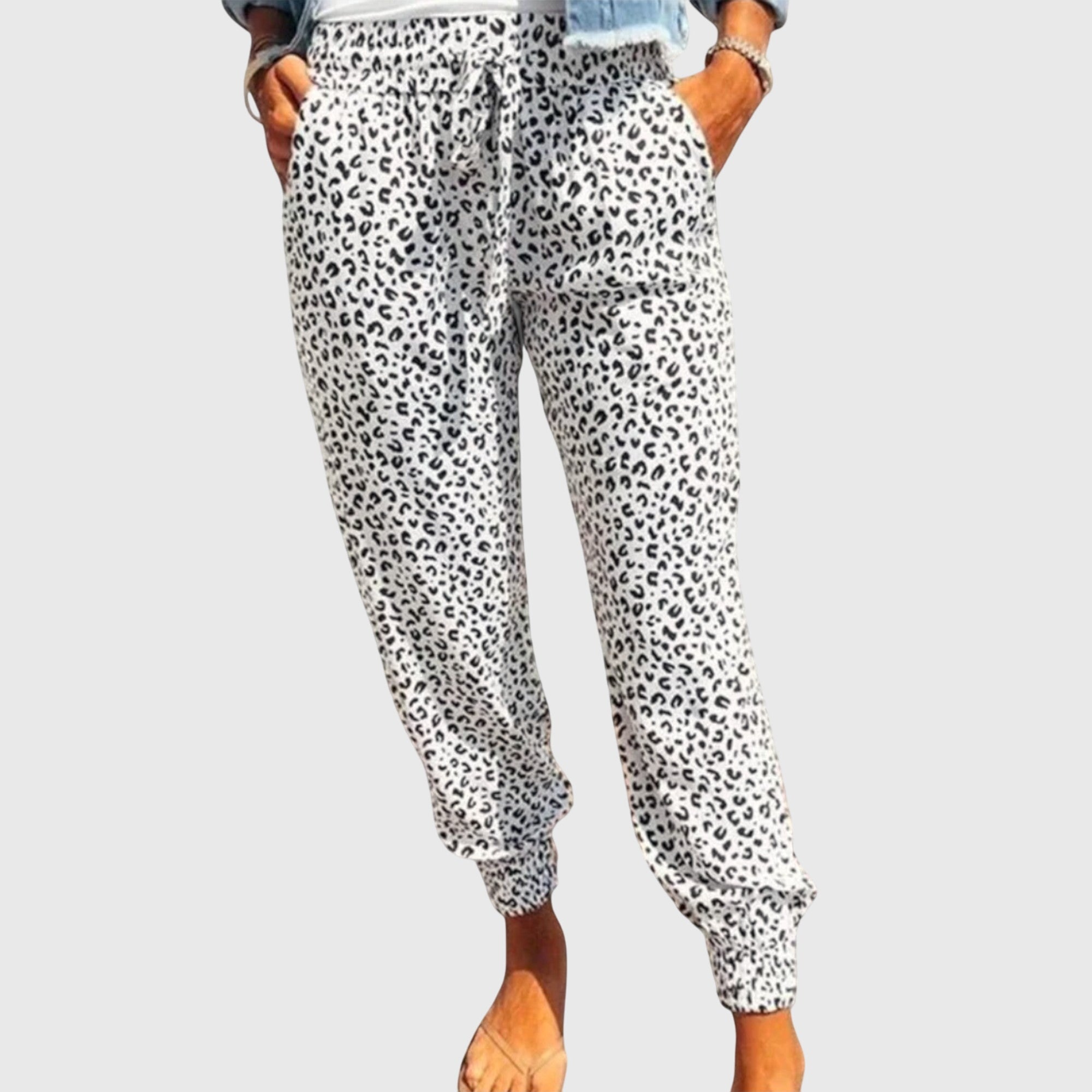 Fiona | Women's Wide Leg Animal Print Pants