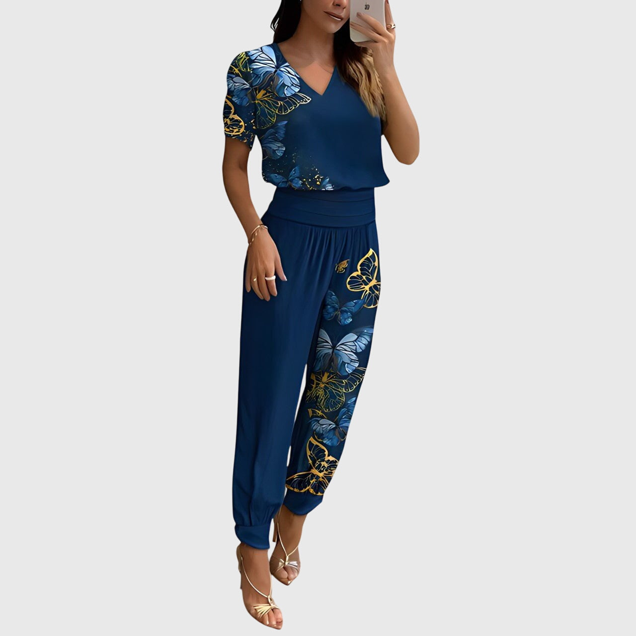 Jasmine | Women's Set Lightweight Blouse and Pants