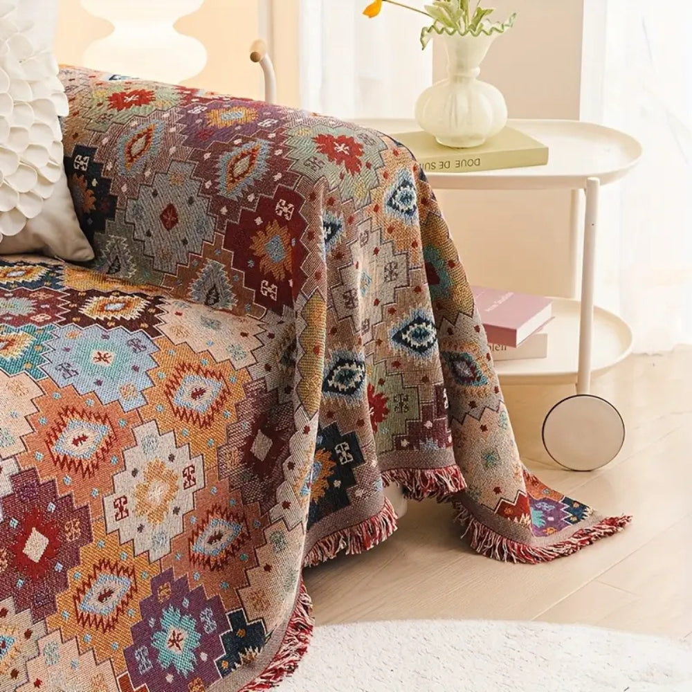 Jewel Vintage Mosaic Couch Cover