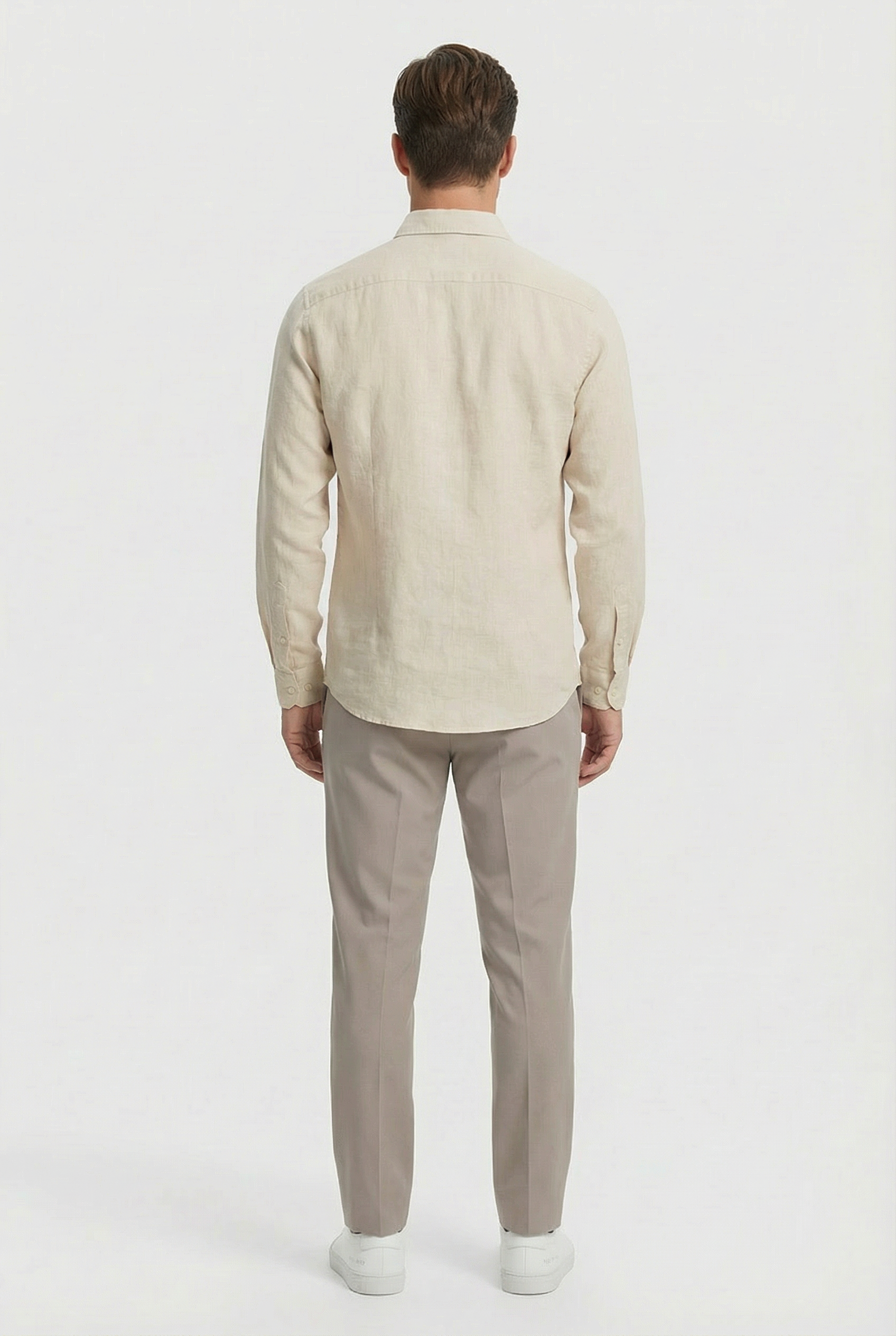 Jonathan | Men's Linen Long Sleeve Relaxed Shirt