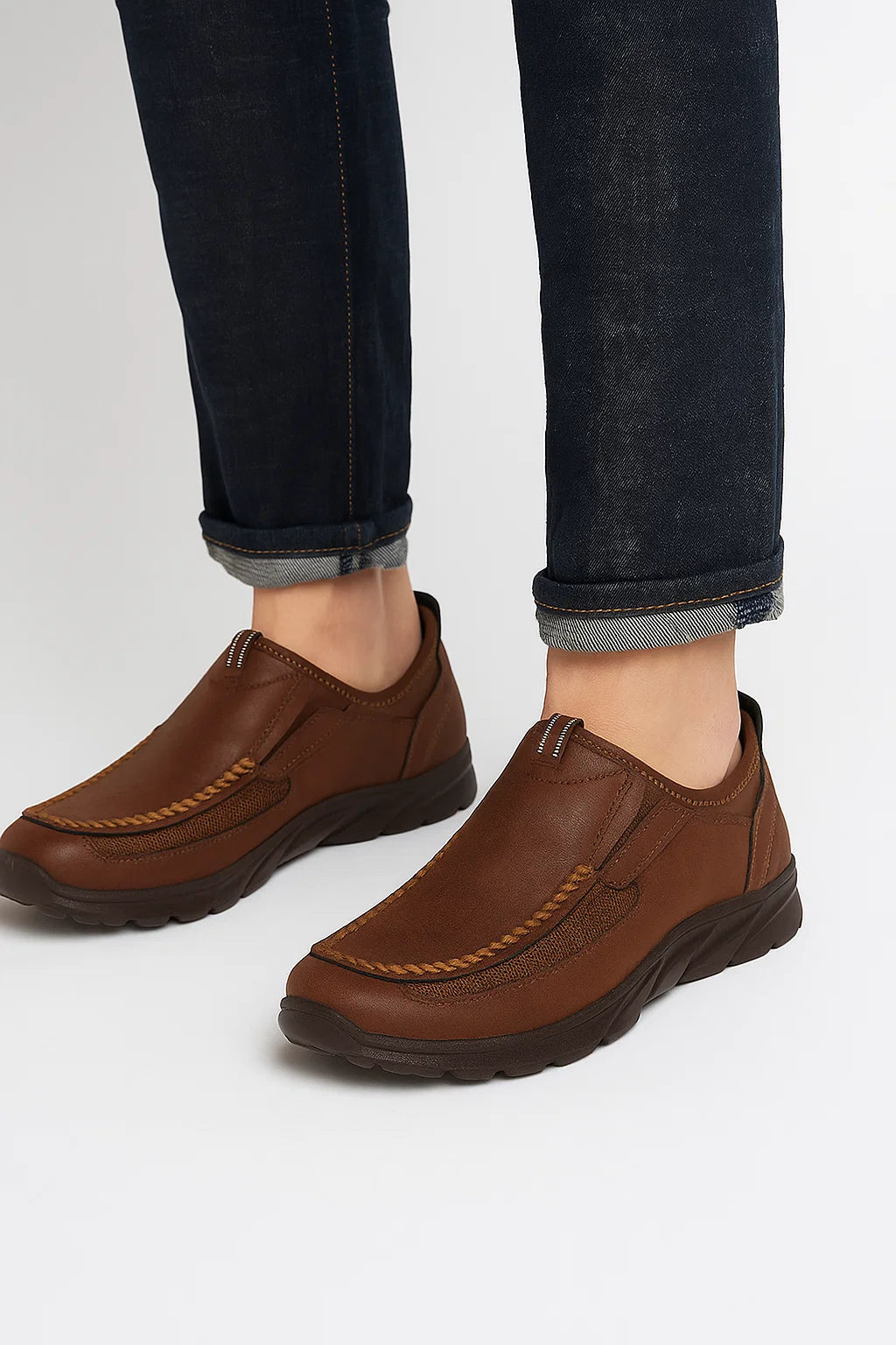 Marcus | Men's Casual Flat Loafers in Breathable Fabric