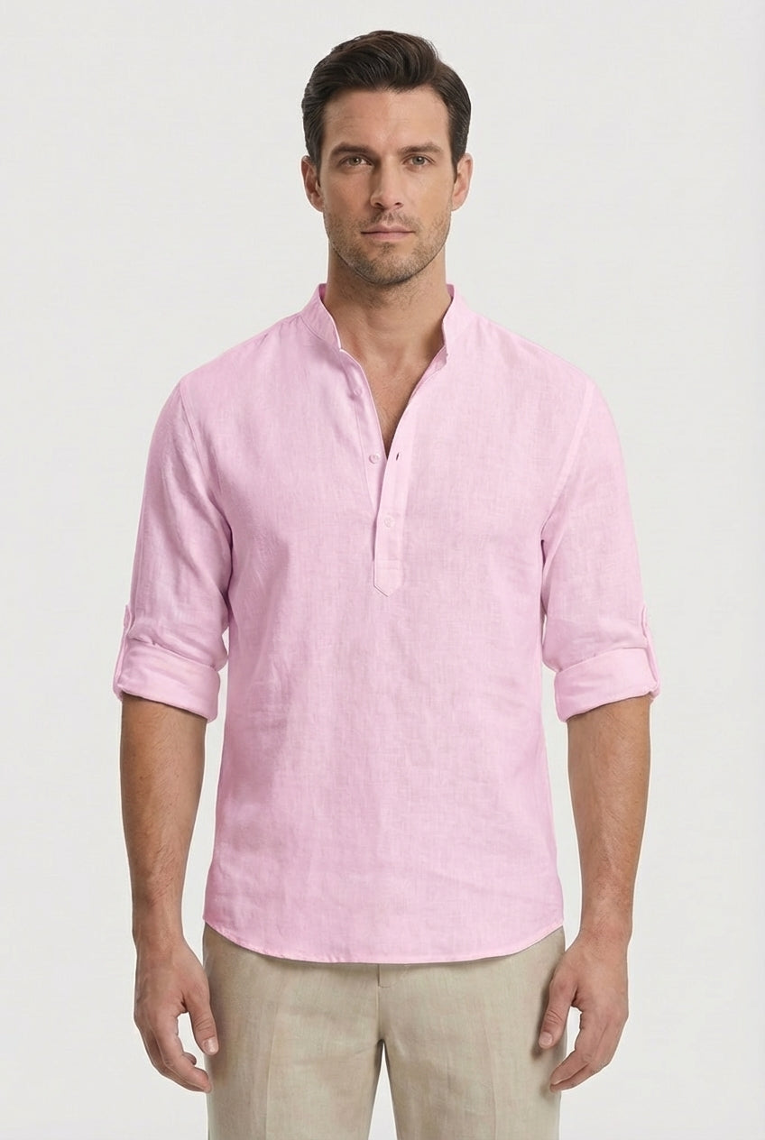 Jaxon | Men's Linen Relaxed Fit Casual Shirt