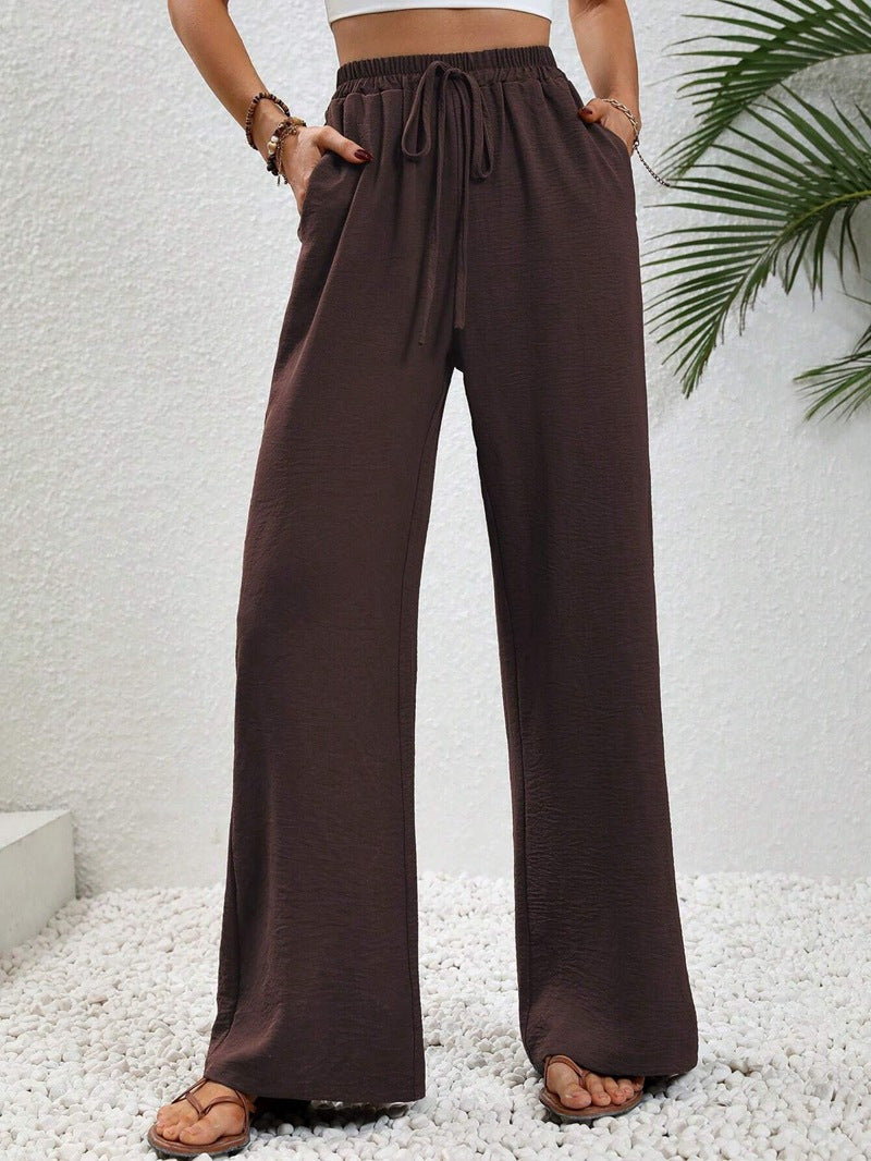 NIKU™ - Casual Wide Leg Drawstring Pants