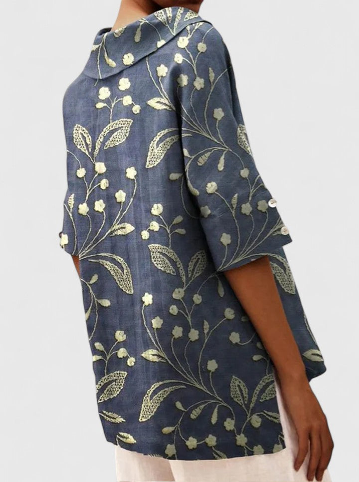 Rosa | Women's Floral V-Neck Summer Top