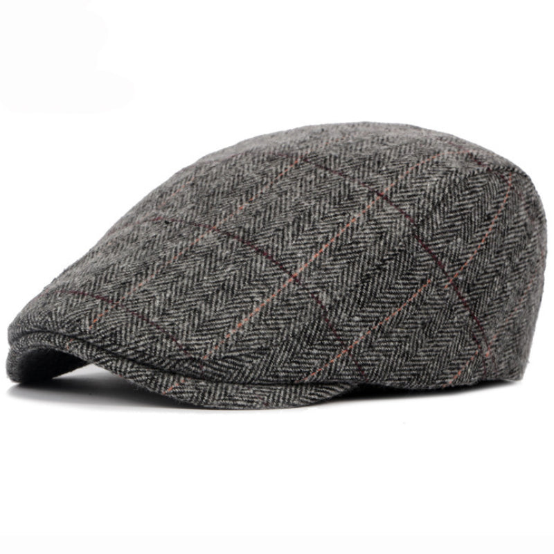Edward | Heritage Pinstripe Stitch Flat Cap