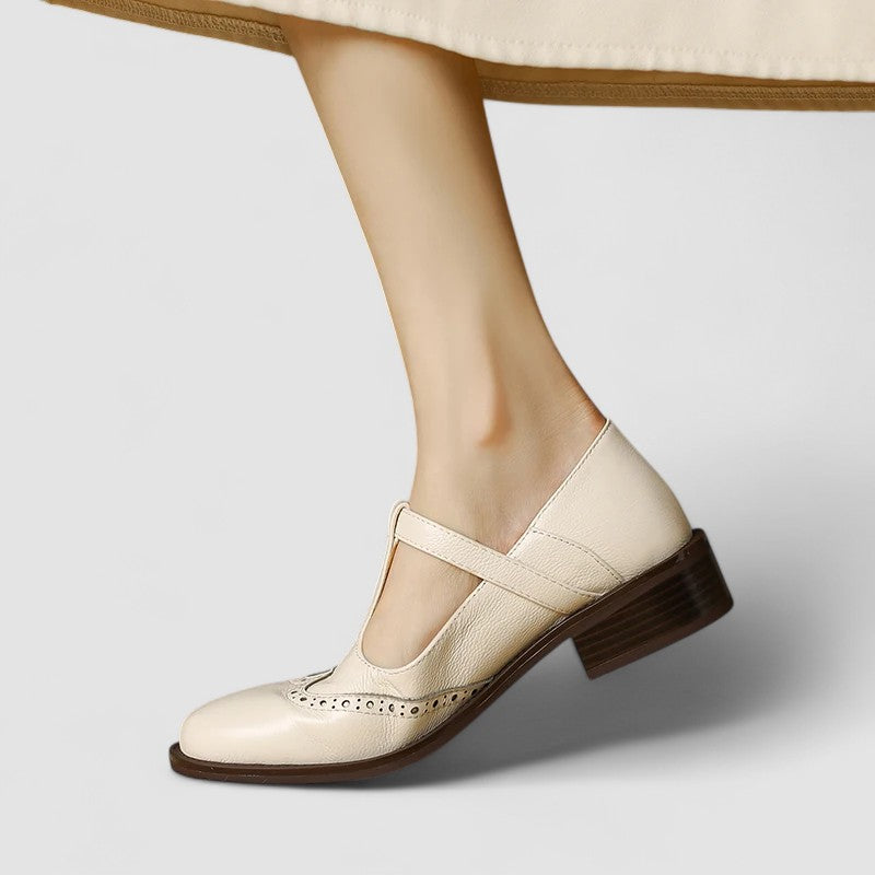 Claudia | Classic T-Bar Mary Jane Flat Shoes