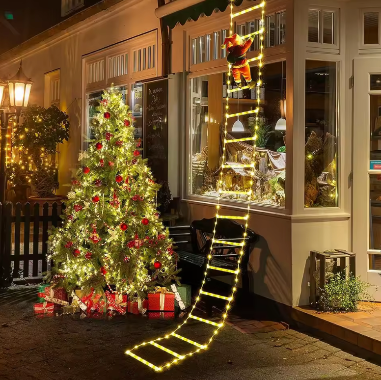 3M Climbing Santa Claus – Outdoor Christmas Ladder Decoration
