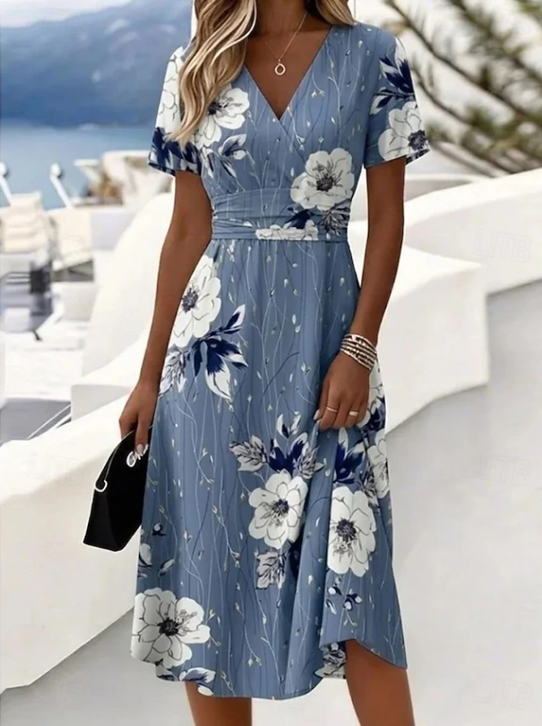 Jodie | Stylish Floral Midi Dress