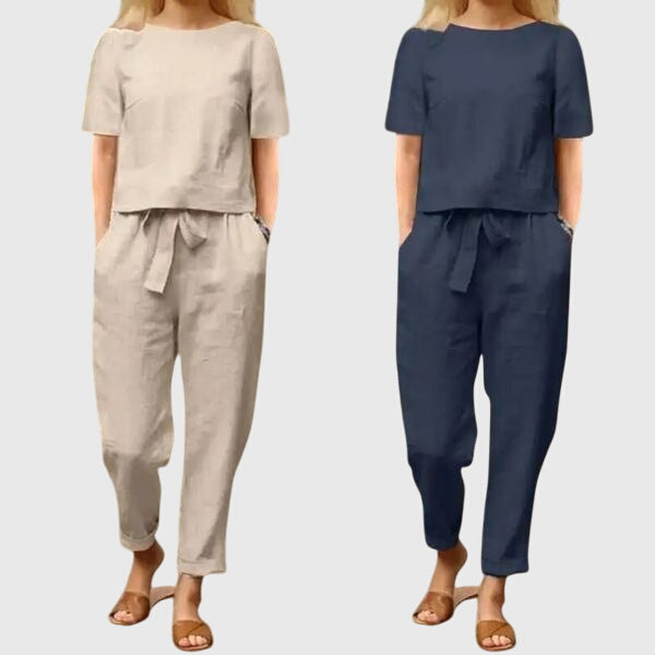 Sophie | Women's Co Ord Set with Waist Tie