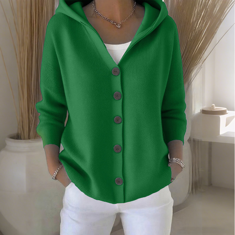 Cardigan Women - Hooded Knit Cardigan