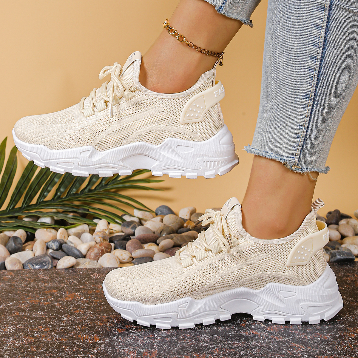 Tania | Chunky Lace-Up Sneakers