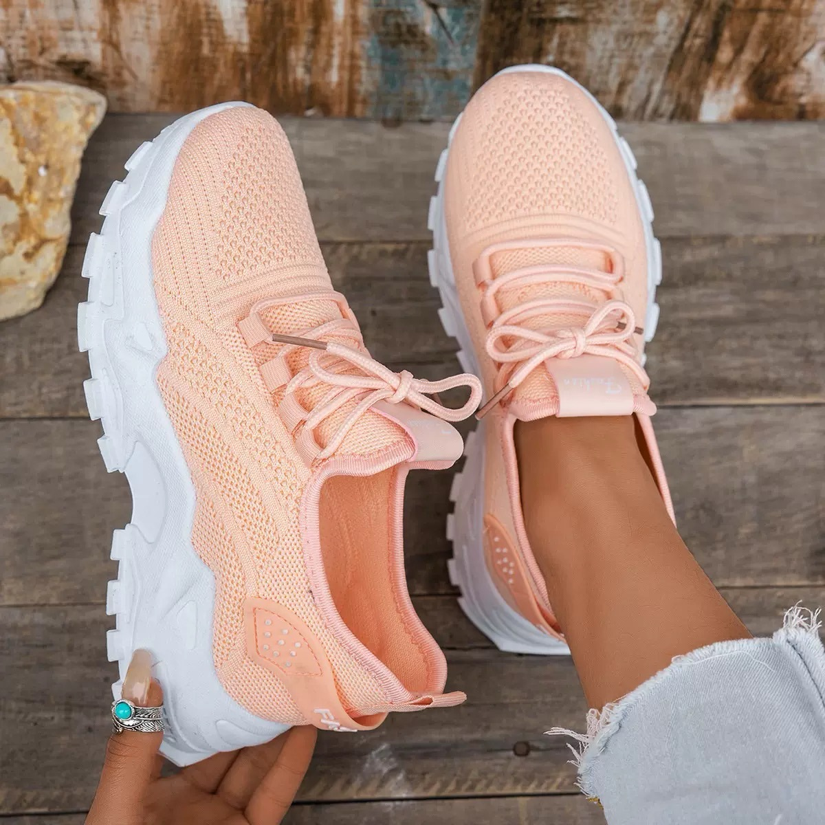 Tania | Chunky Lace-Up Sneakers
