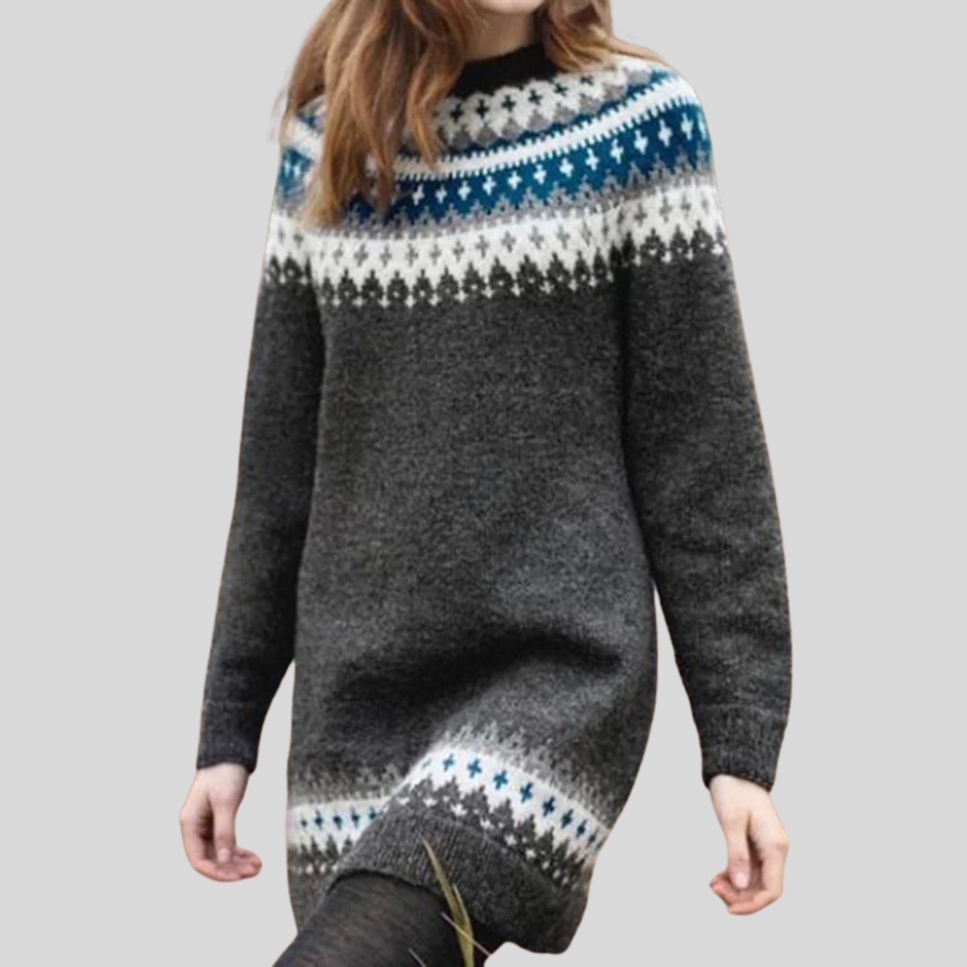 ADDISON™ - Nordic Sweater Dress