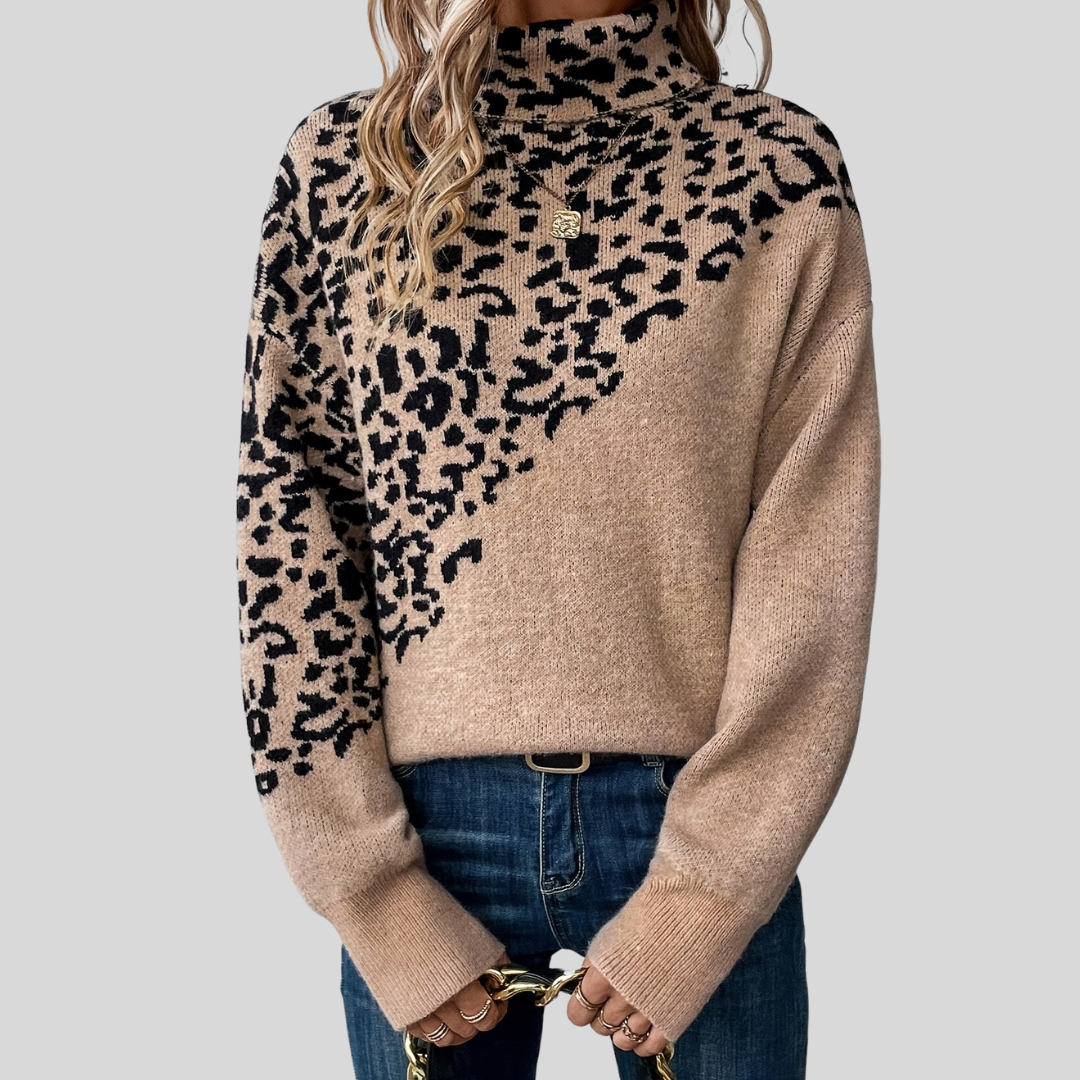 ZAYNA™ - Leopard Sweater