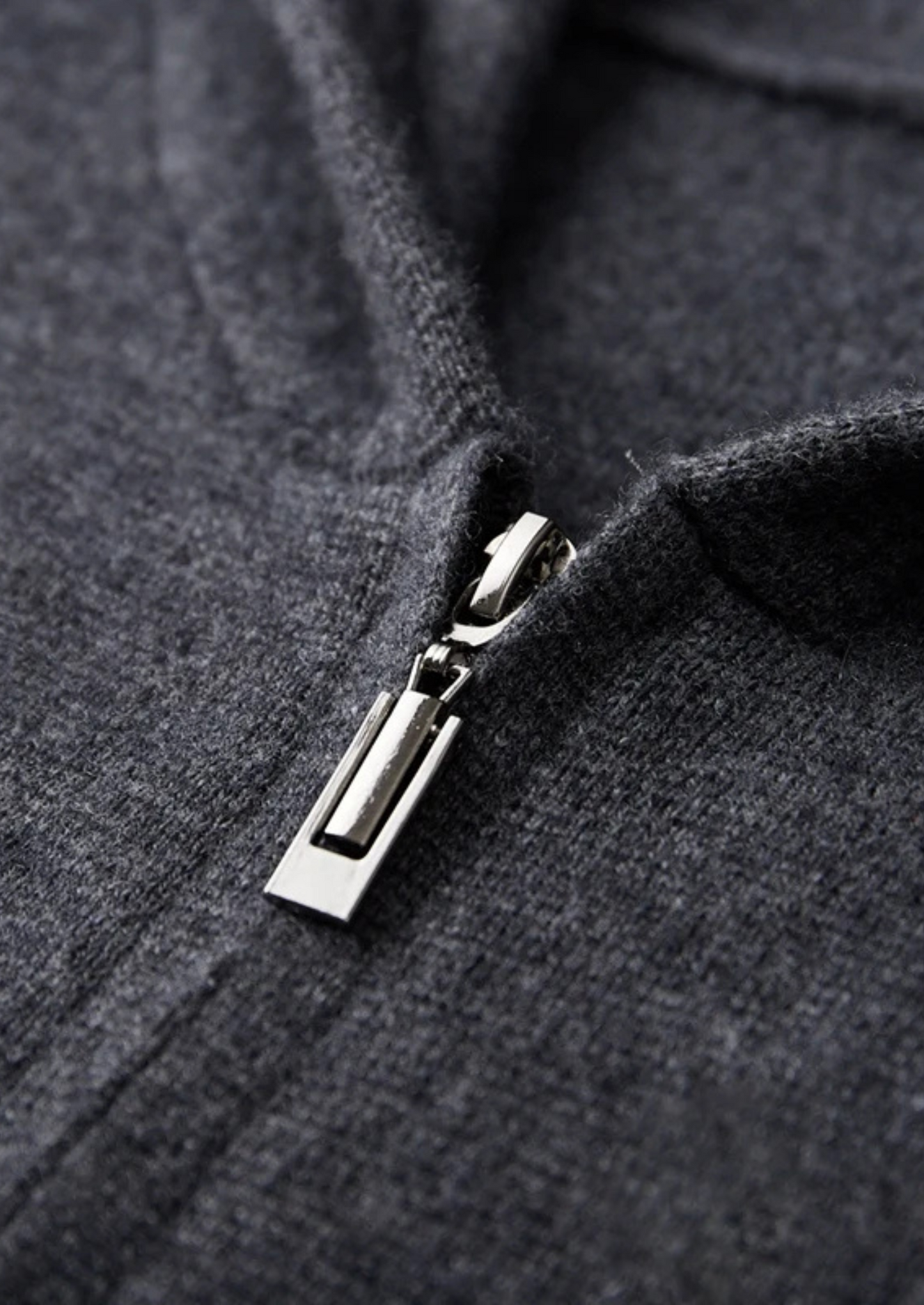 100% CASHMERE ZIPPER HOODIE