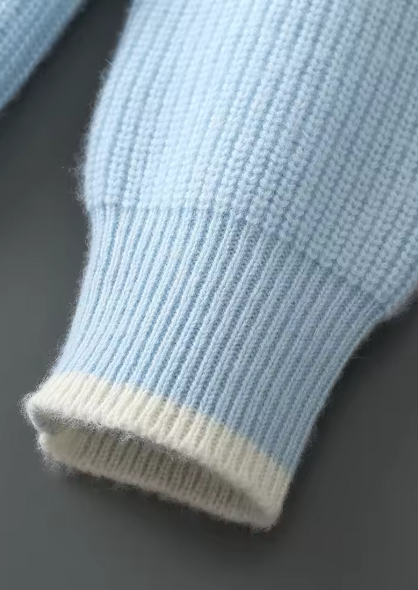 WOOL TWO TONE CREWNECK