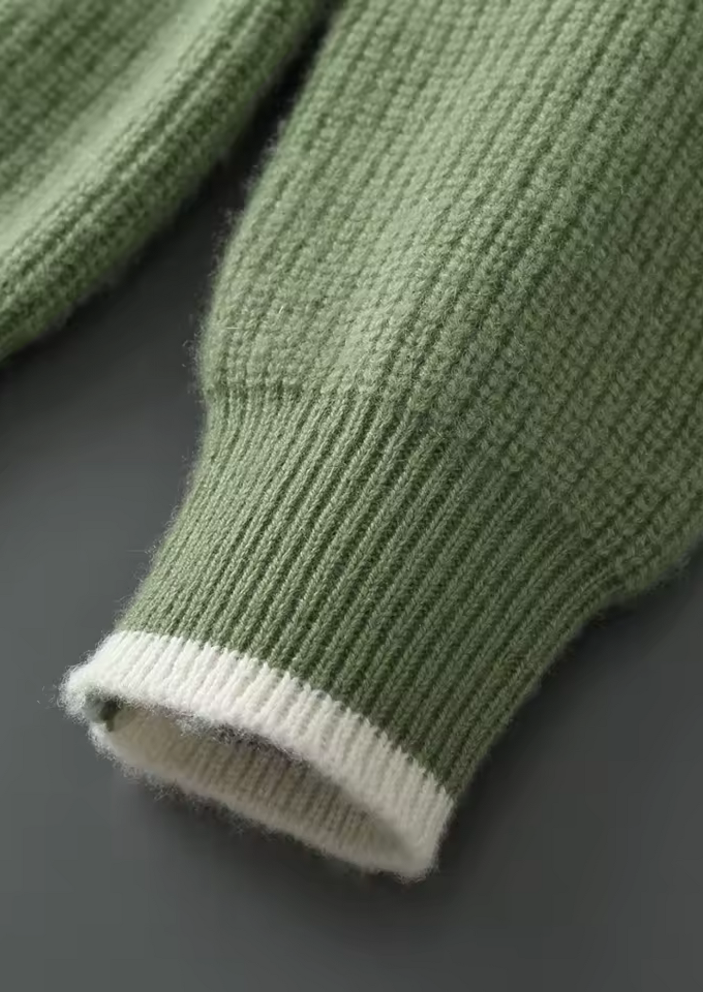 WOOL TWO TONE CREWNECK