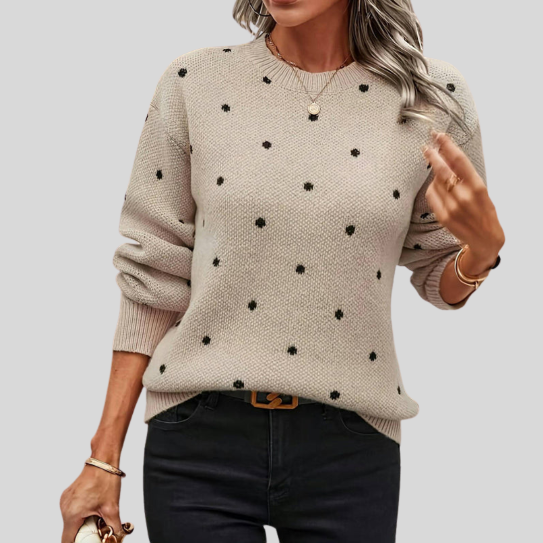 MAEVE™-  Polka Dot Sweater