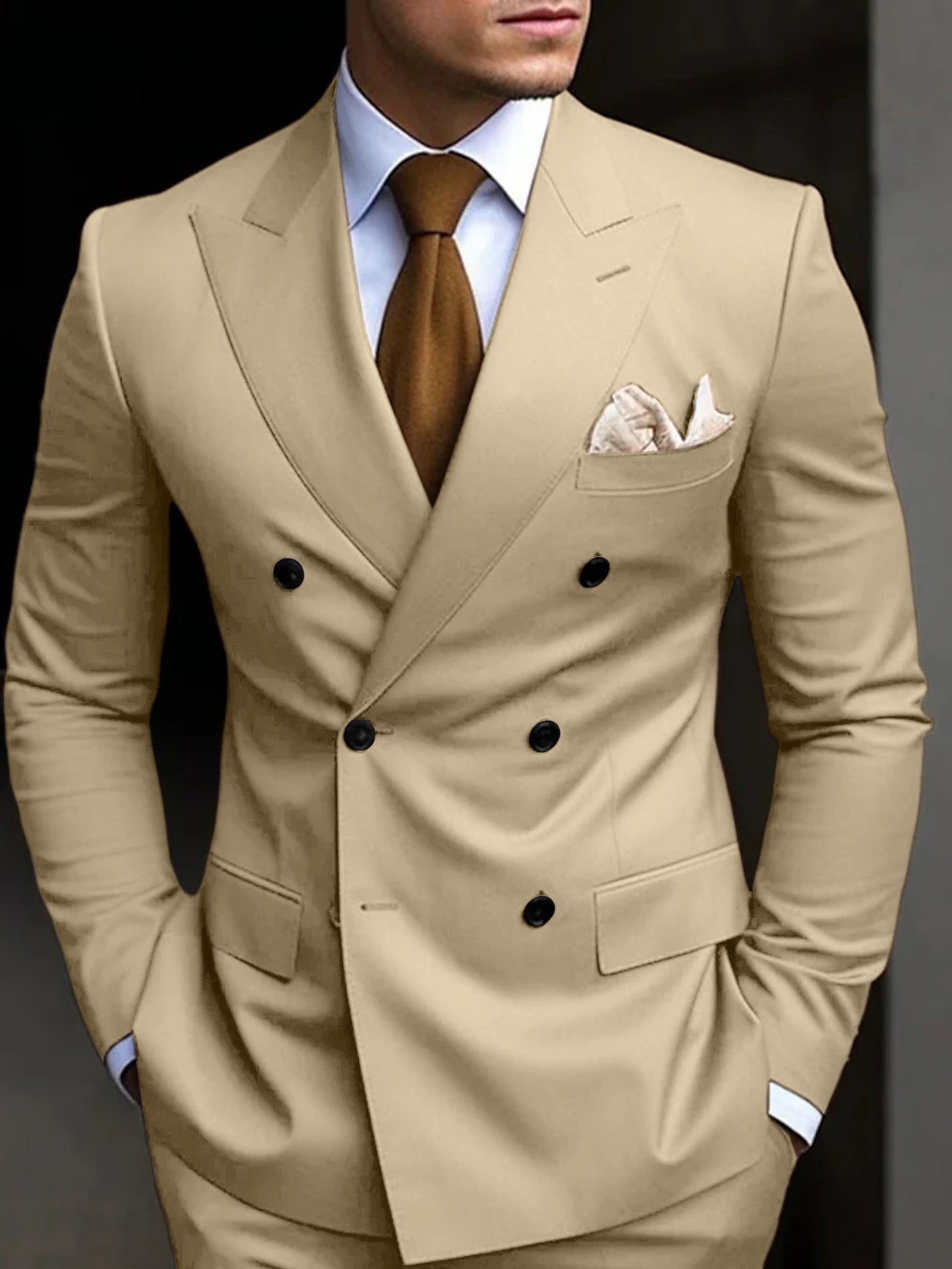 Hayden | Classic Tailored Fit Double Breasted 2 Pieces Suit