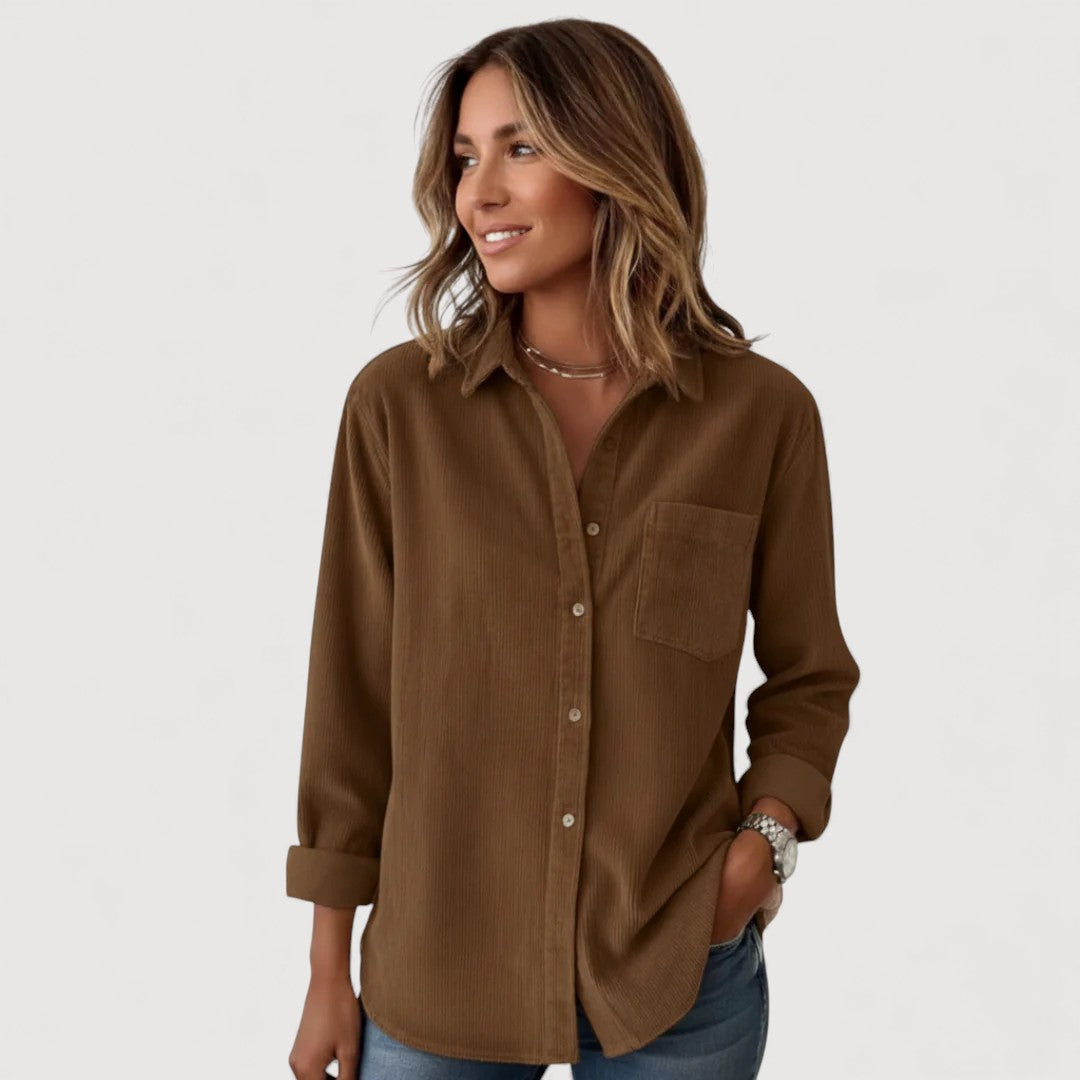 JADE – CORDUROY BUTTON SHIRT